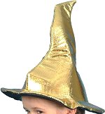 Unbranded Fancy Dress - Child Witch Hat METALLIC GOLD