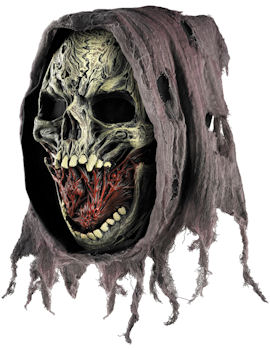 Unbranded Fancy Dress - Death Mask with Attached Hood