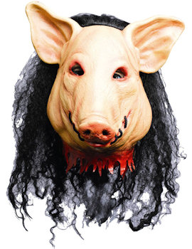 Unbranded Fancy Dress - Deluxe Official Pig Saw Mask