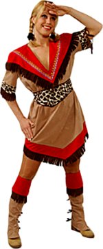 Unbranded Fancy Dress - Deluxe Red Indian Costume