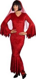Unbranded Fancy Dress - Deluxe Velvet Vampiress RED