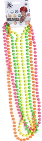 Unbranded Fancy Dress - Fluorescent 4 Strand Beads