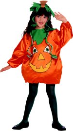 Costume includes pumpkin look-a-like tunic with long sleeves plus headpiece. Excludes tights