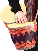 Unbranded Fancy Dress - Inflatable Bongo Drums