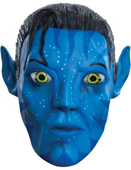 Unbranded Fancy Dress - Jake Sully Avatar 3/4 Vinyl Mask