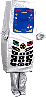 Unbranded Fancy Dress - Luxury Mobile Phone Mascot Costume
