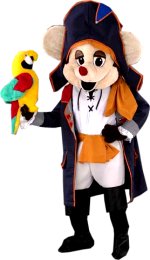 Unbranded Fancy Dress - Luxury Pirate Mouse Mascot Costume