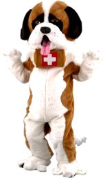 Unbranded Fancy Dress - Luxury Saint Bernard Dog Mascot Costume