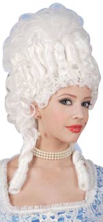 Unbranded Fancy Dress - Marie Antoinette Wig WHITE