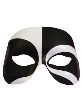 Unbranded Fancy Dress - Masquerade Mask (Black and White)