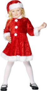 Unbranded Fancy Dress - Mini Miss Santa Costume Small