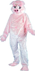 Unbranded Fancy Dress - Pink Pig Mascot Costume