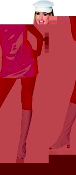 Unbranded Fancy Dress - Pink Sixties Go-Go Girl