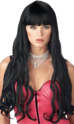 Unbranded Fancy Dress - Serpentine Wig BLACK