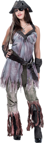 Unbranded Fancy Dress - Teen Shipwreck Sally Pirate Costume