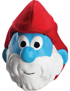 Unbranded Fancy Dress - The Smurfs Papa Smurf Mask