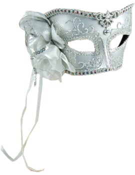 Unbranded Fancy Dress - Venetian Mask with Rose