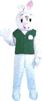 Unbranded Fancy Dress - White Rabbit With Waistcoat Mascot Costume