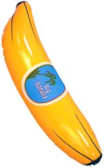 60` long inflatable banana. Ideal to bring out the real gorilla in you!