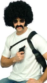 Unbranded Fancy Dress Costumes - 70s Cop Kit - Black Afro