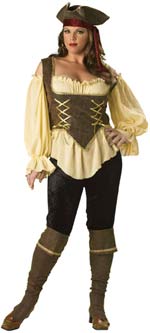 Unbranded Fancy Dress Costumes - Adult Elite Quality Rustic Pirate Lady (FC) XXXL