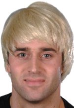 Blonde wig.