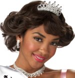 Unbranded Fancy Dress Costumes - Beauty Queen Wig BRUNETTE