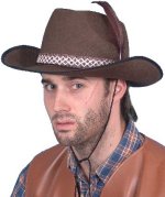 Unbranded Fancy Dress Costumes - BROWN Felt Cowboy/Dallas Hat
