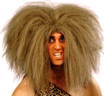 Light brown giant caveman wig.