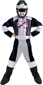 Unbranded Fancy Dress Costumes - Child Black Power Ranger Operation Overdrive Small