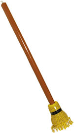 Inflatable witchs broom, 122cm long.