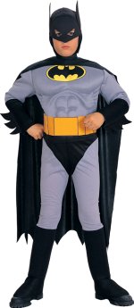 Fancy Dress Costumes - Child Muscle Chest Batman Age 2-3