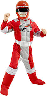Unbranded Fancy Dress Costumes - Child Red Power Ranger Operation Overdrive Medium
