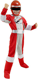 Unbranded Fancy Dress Costumes - Child Value Red Power Ranger Overdrive Large