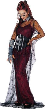 Fancy Dress Costumes - Contessa De Muerte Vampiress Dress 6 to 8