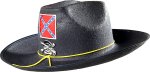 Unbranded Fancy Dress Costumes - Felt Confederate Hat With Badge