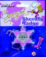 Unbranded Fancy Dress Costumes - Gun Slinging Gal Sheriff Badge