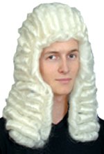 Fancy Dress Costumes - Judge Wig (White)