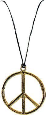 Fancy Dress Costumes - Metal Peace Pendant