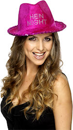 Unbranded Fancy Dress Costumes - Pink Hen Night Fedora Hat