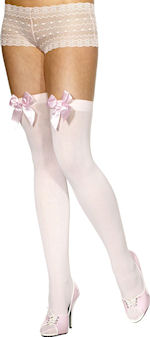 Unbranded Fancy Dress Costumes - Pink Stockings with Pink Bow