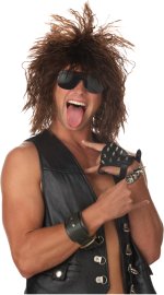 Unbranded Fancy Dress Costumes - Rockin`Dude Wig - Brown