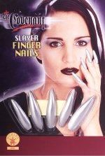 Fancy Dress Costumes - Silver Slayer Finger Nails