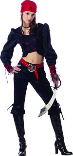 Unbranded Fancy Dress Costumes - Teen Gothic Pirate Lady