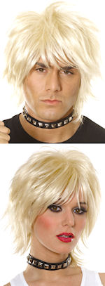 Unbranded Fancy Dress Costumes - Unisex 80` Wig - Blonde