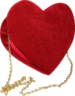 Unbranded Fancy Dress Costumes - Velvet Heart Handbag