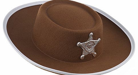 Fancy Dress Cowboys Hat - Brown