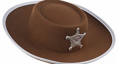 Fancy Dress Cowboys Hat - Brown