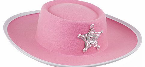 Fancy Dress Cowgirls Hat - Pink
