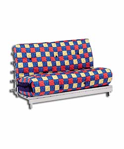 Fareham Futon/Blue Multi-Check Mattress